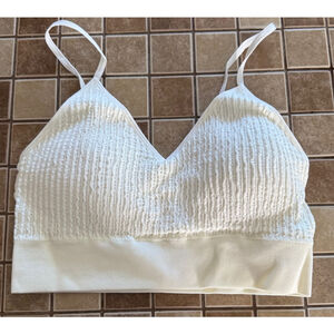 Women's Fashion101 Bralette, Size L, White